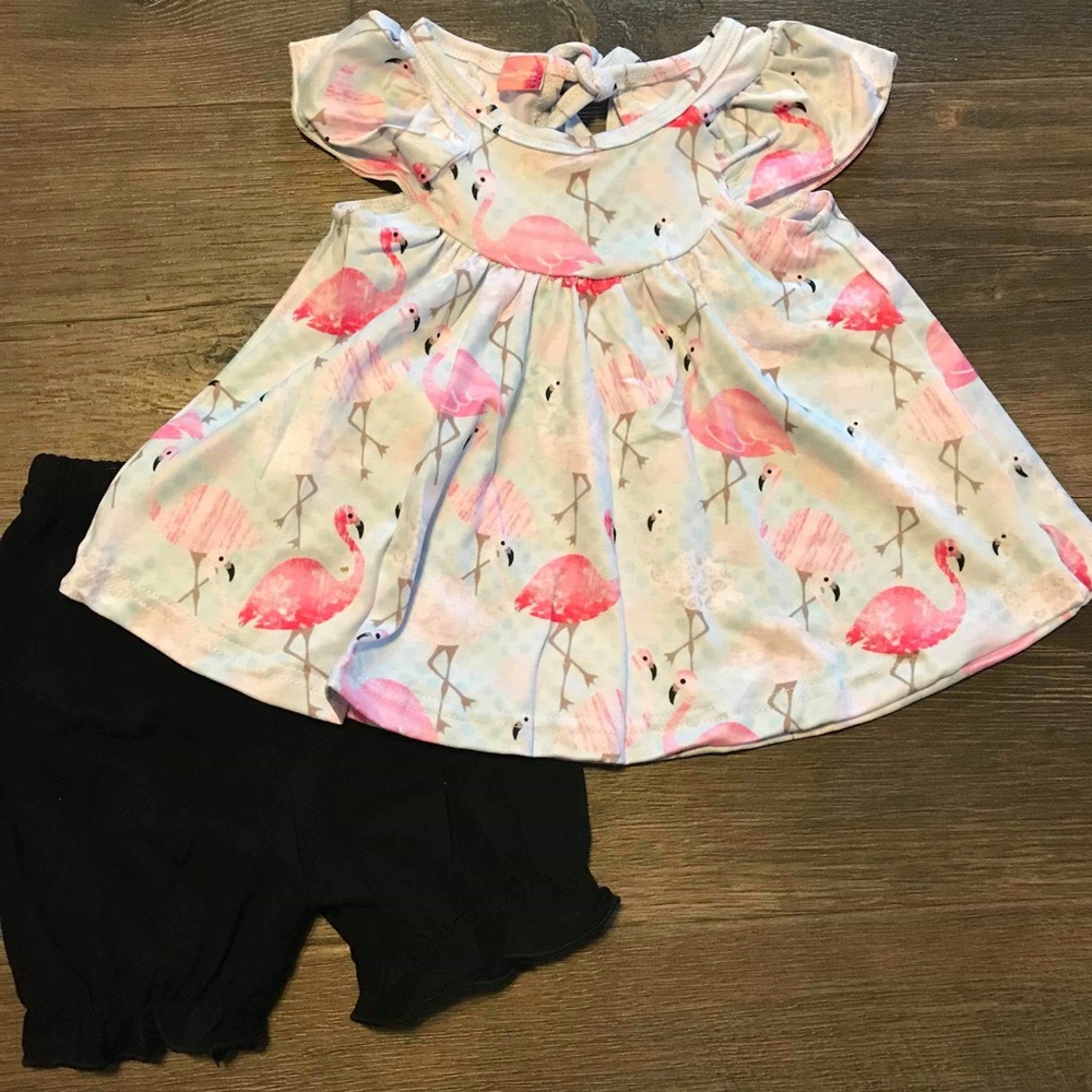 Flamingo shirt set